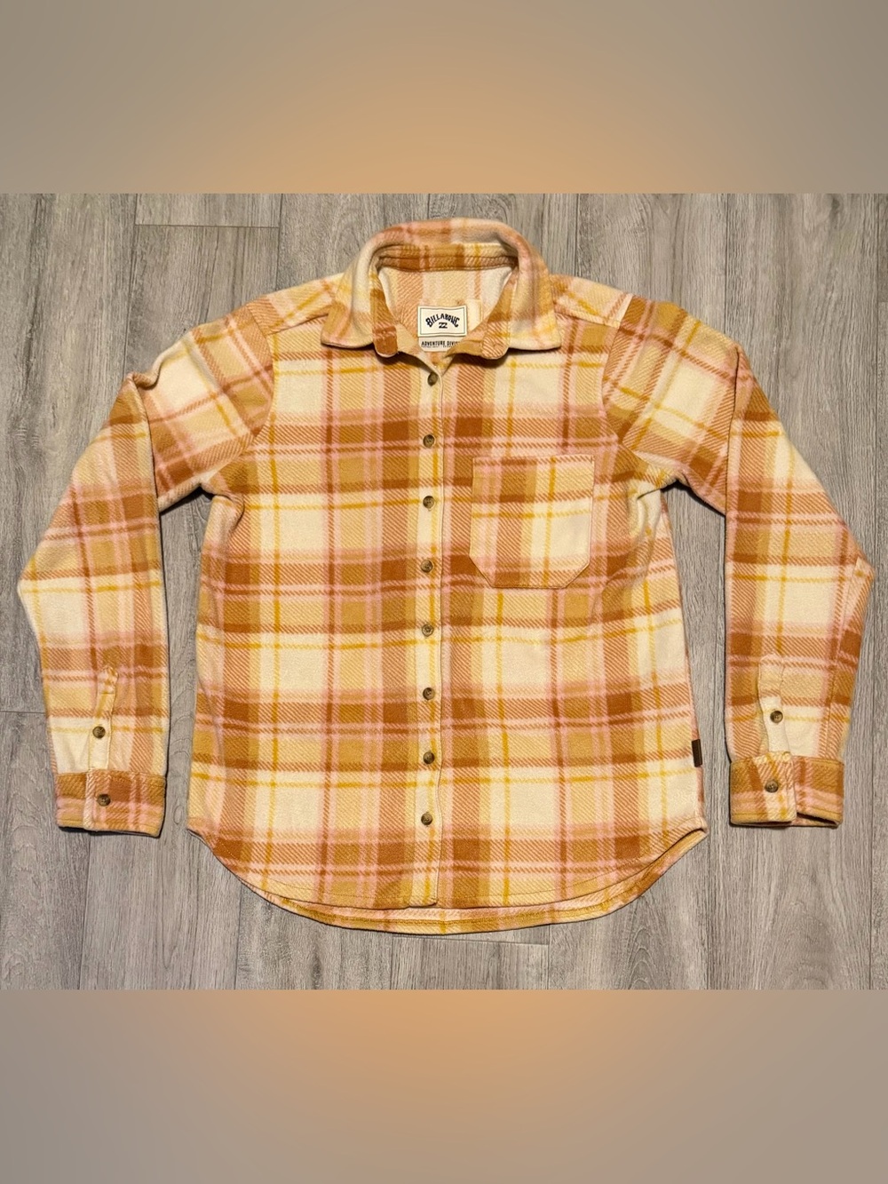 Billabong Women's Size Small Forge Flannel Fleece Shirt Shacket Plaid